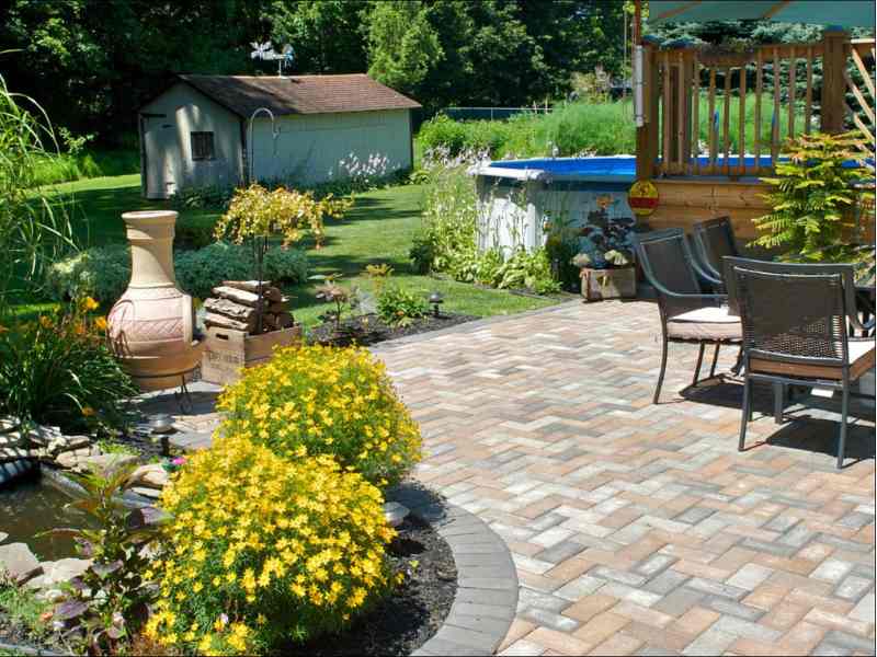 a well organized patio house